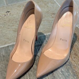 Christian Louboutin Nude Patent Leather Heels